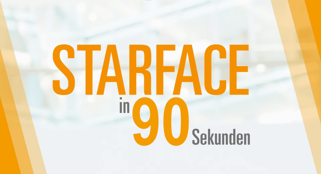 starface-in-90-sekunden-orange-schrift-auf-weissem-hintergrund